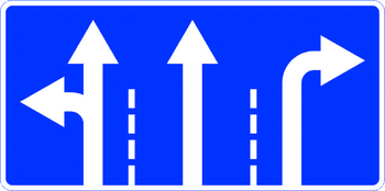 5.15.1 направления движения по полосам - Дорожные знаки - Знаки особых предписаний - . Магазин Znakstend.ru